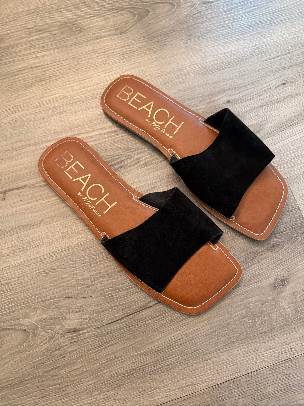 BEACH by Matisse Black Slide Sandals for Women
